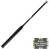 2022 Woof Wear Pro Showjumping Bat WH0008 - Black / Silver Colour Black/Silver -Equestrian Clothing Sales 0003028 WH0008 BKSI.700x700