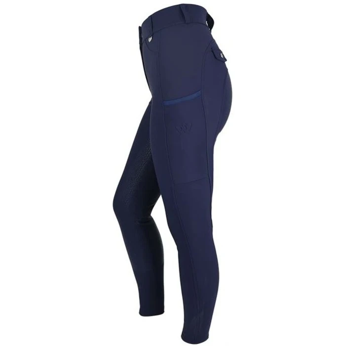 2023 Woof Wear Womens Hybrid Full Seat Riding Tights WA00112 - Navy 3 2023 Woof Wear Womens Hybrid Full Seat Riding Tights WA00112 - Navy