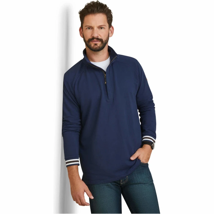 2023 Ariat Mens Portola 1/2 Zip Sweatshirt 10043783 - Navy