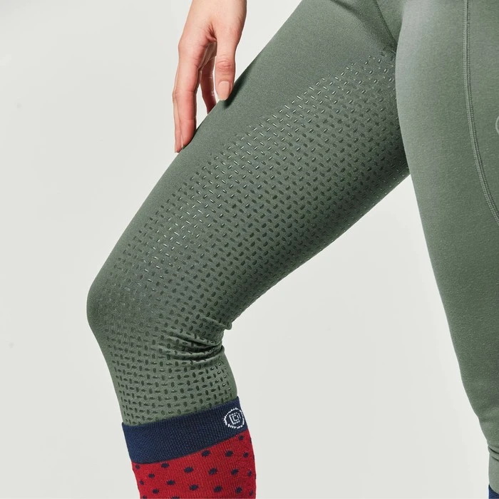 2022 Dublin Womens Cool It Everyday Riding Tights 100492402 - Olive Green Colour Olive Green 6 2022 Dublin Womens Cool It Everyday Riding Tights 100492402 - Olive Green Colour Olive Green - Image 4