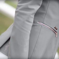 2022 Pikeur Womens Paulin Show Jacket 151200410 - Grey Colour Grey -Equestrian Clothing Sales 1192 pik paulin show jacket gry3.700x700