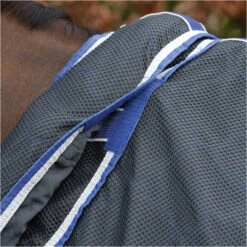 Weatherbeeta Wick Dri II Cooler Combo Neck - Charcoal / Blue / White -Equestrian Clothing Sales 1509 Weatherbeeta Wick Dri II Cooler Combo Neck 5.700x700