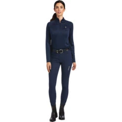 Ariat Womens Sunstopper 2.0 1/4 Zip Base Layer Top - Navy Colour Navy -Equestrian Clothing Sales 1598 202220Ariat20Womens20Sunstopper202.0201420Zip20Base20Layer20Top201003935320 20Navy20Front.700x700