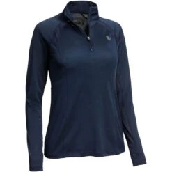 Ariat Womens Sunstopper 2.0 1/4 Zip Base Layer Top - Navy Colour Navy -Equestrian Clothing Sales 1598 202220Ariat20Womens20Sunstopper202.0201420Zip20Base20Layer20Top201003935320 20Navy20Product.700x700