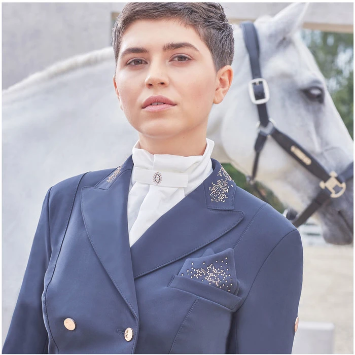 Pikeur Womens Lilien Pure Rose Show Jacket - Night Blue 8 Pikeur Womens Lilien Pure Rose Show Jacket - Night Blue - Image 6