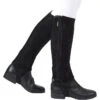 Dublin Womens Suede Half Chaps II Black 591843