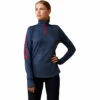 2021 Ariat Womens Team Gridwork 1/4 Zip Baselayer 10037000 - Navy -Equestrian Clothing Sales 202120Ariat20Womens20Team20Gridwork201420Zip20Baselayer201003700020 20Navy20Main.700x700