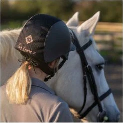 2022 Charles Owen Esme MS1 Pro Helmet & Headband ESMEMS1P - Grey / Rose Gold Silk -Equestrian Clothing Sales 202120Charles20Owen20Esme20MS120Pro20Helmet20ESMEMS1P20 20Grey20Rose20Gold20Silk20lifestyle.700x700