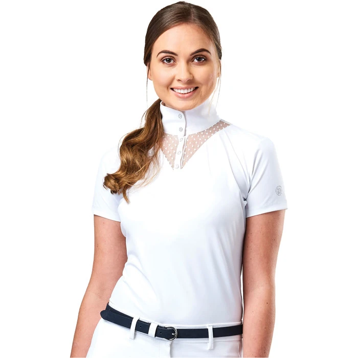 2022 Dublin Womens Tara Competition Lace Shirt 10018010 - White 3 2022 Dublin Womens Tara Competition Lace Shirt 10018010 - White