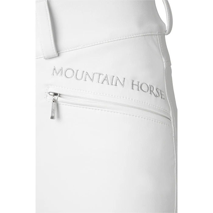 2023 Mountain Horse Womens Diana Breeches 053240 - White Colour White 5 2023 Mountain Horse Womens Diana Breeches 053240 - White Colour White - Image 3