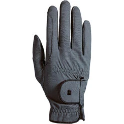 2023 Roeckl Roeck-Grip Riding Gloves 3301-208 - Anthracite Colour Anthracite