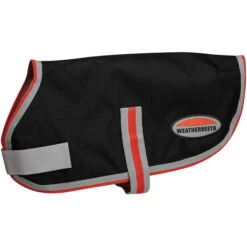 2022 Weatherbeeta Comfitec 1200D Therapy-Tec Dog Coat 1000867 - Black / Silver / Red