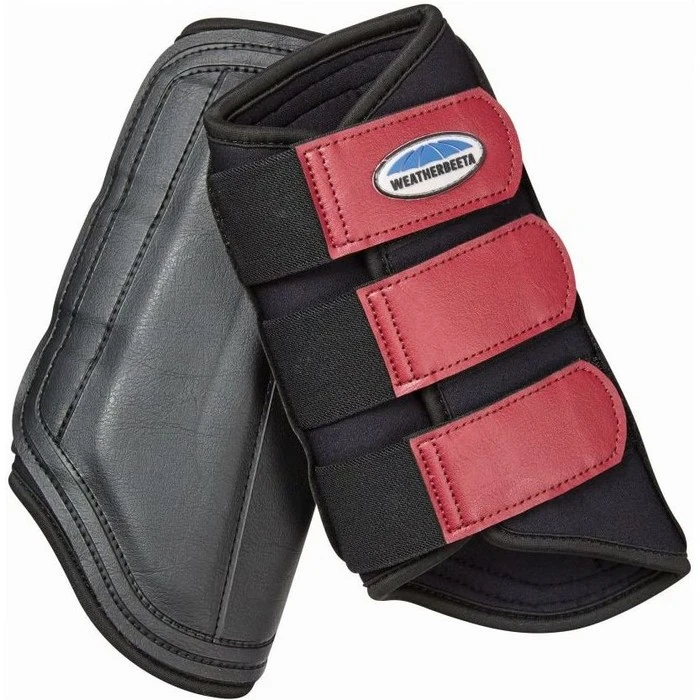 2022 Weatherbeeta Single Lock Brushing Boots 81790 - Black / Maroon Colour Black/Maroon 3 2022 Weatherbeeta Single Lock Brushing Boots 81790 - Black / Maroon Colour Black/Maroon