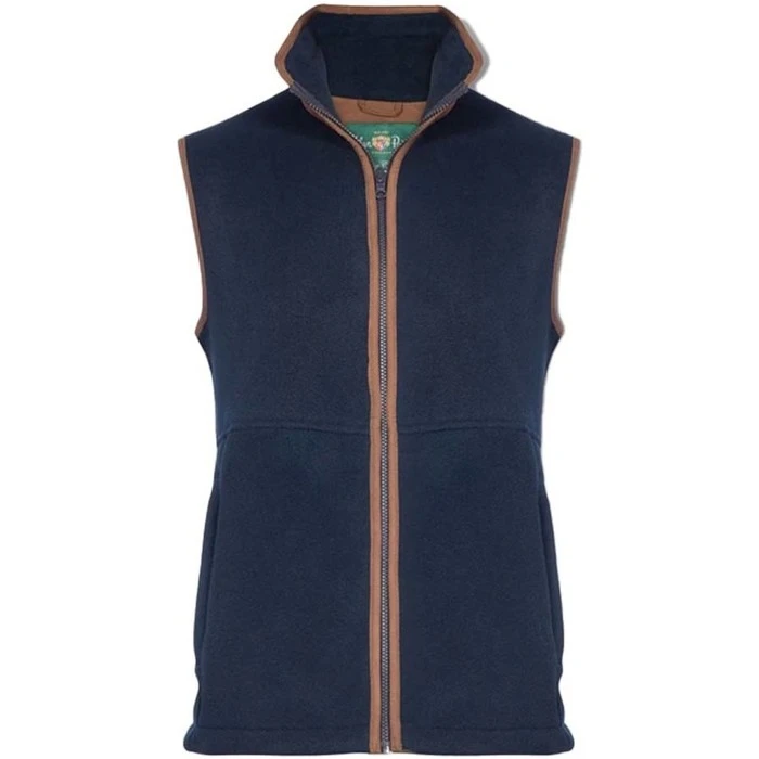 2022 Alan Paine Mens Aylsham Fleece Gilet AYLGWCT - Navy 3 2022 Alan Paine Mens Aylsham Fleece Gilet AYLGWCT - Navy