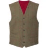 2022 Alan Paine Mens Combrook Tweed Shooting Field Waistcoat COMGLBW - Sage Colour Sage