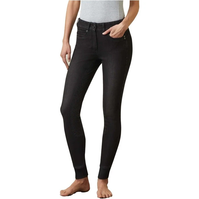 2022 Ariat Womens Halo B Denim Full Seat Breech 10039535 - Black Rinse 3 2022 Ariat Womens Halo B Denim Full Seat Breech 10039535 - Black Rinse
