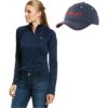 2022 Ariat Womens Sunstopper 2.0 1/4 Zip Baselayer Top & FREE Team Cap Bundle - Team / Navy -Equestrian Clothing Sales 202220Ariat20Womens20Sunstopper2020201420Zip20Baselayer20Top20Tri20Factor20Cap20Bundle20 20Team20Navy20Main20New201.700x700