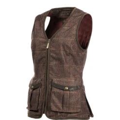 2022 Baleno Womens Kenwood Shooting Vest 914BB8MDTZ76 - Brown