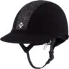 2022 Charles Owen Sparkly Mircro-suede SP8 Plus Helmet SP8PLUS2022 - Black Colour Black -Equestrian Clothing Sales 202220Charles20Owen20Sparkly20Mircro suede20SP820Plus20Helmet20bbssp8PLUS620 20Black20Main.700x700
