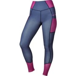 2022 Dublin Womens Power Tech Colour Block Full Grip Training Tights 1004091025 - Red Violet