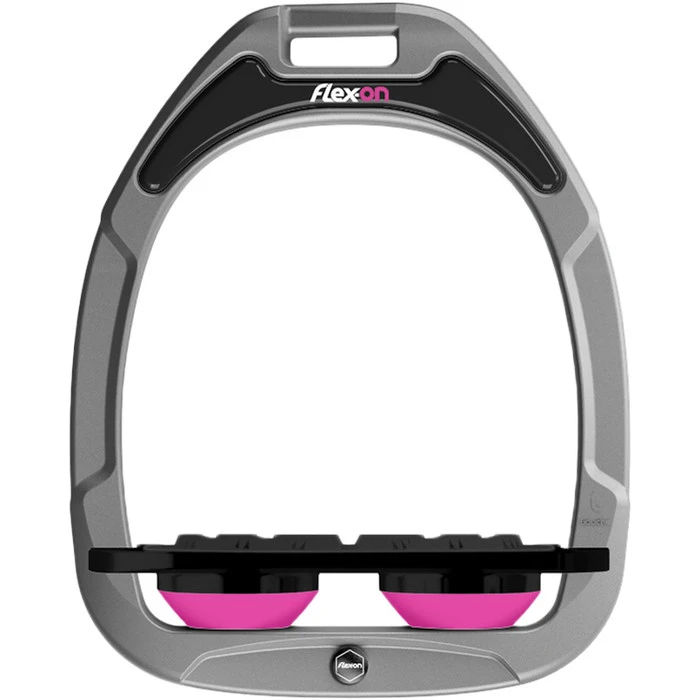2022 Flex-on Green Composite Ultra Grip Stirrups GC05IUG0505 - Silver Grey / Pink Colour Pink/Silver Grey 3 2022 Flex-on Green Composite Ultra Grip Stirrups GC05IUG0505 - Silver Grey / Pink Colour Pink/Silver Grey