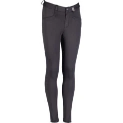 2022 HKM Womens Anni Knee Patch Breeches 13527 - Dark Grey