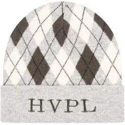 2022 HV Polo Womens Argyle Beanie 408093455 - Grey Heather Colour Grey Heather
