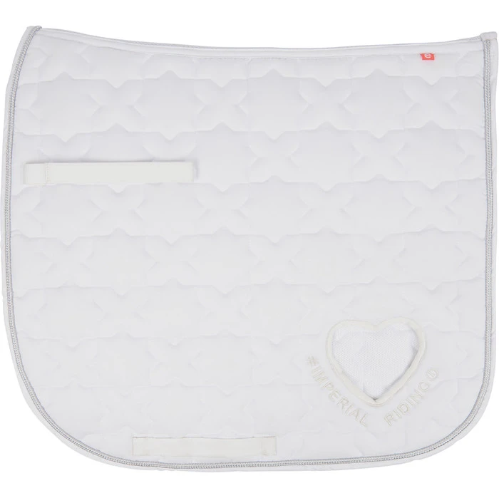 2022 Imperial Riding IRHSymbol Dressage Saddle Pad ZT78318002 - White 3 2022 Imperial Riding IRHSymbol Dressage Saddle Pad ZT78318002 - White