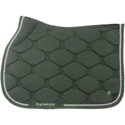 2022 PS Of Sweden Signature Cotton Jump Saddle Pad 1110-026 - Forest Green