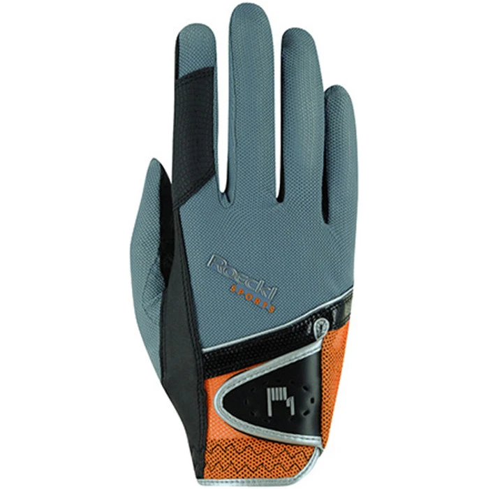 2022 Roeckl Madrid Riding Gloves 301249 - Grey / Orange Colour Grey/Orange 3 2022 Roeckl Madrid Riding Gloves 301249 - Grey / Orange Colour Grey/Orange