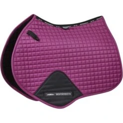 2023 Weatherbeeta Prime Jump Shaped Saddle Pad 1000747 - Red Violet Colour Red Violet