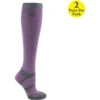 2022 Woof Wear Long Bamboo Waffle Riding Socks WW0017 - Lilac / Grey Colour Lilac / Grey -Equestrian Clothing Sales 202220Woof20Wear20Long20Bamboo20Waffle20Riding20Socks20WW001720 20Lilac20 20Grey.700x700