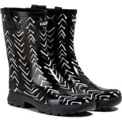 2023 Aigle Alya Print Boot S06244 - Chevron