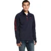 2023 Ariat Mens Tek Team 1/2 Zip Sweatshirt 10032804 - Navy Heather Colour Navy Heather -Equestrian Clothing Sales 202320Ariat20Mens20Tek20Team201220Zip20Sweatshirt201003280420 20Navy20Heather20Main.700x700