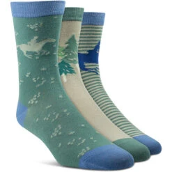 2023 Ariat Novelty Crew Socks 10047395 - Purity / Arctic Horses