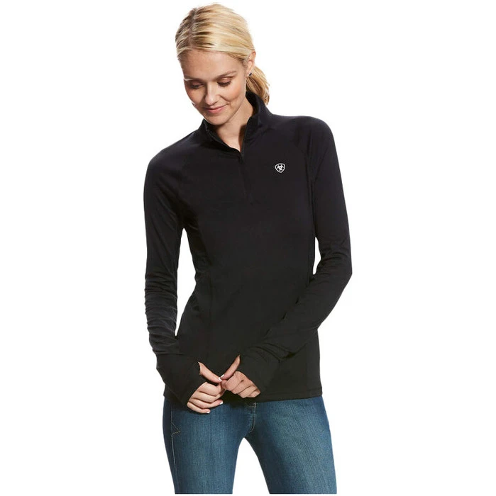 2023 Ariat Womens Lowell 2.0 1/4 Zip Base Layer 10046603 - Black Colour Black 3 2023 Ariat Womens Lowell 2.0 1/4 Zip Base Layer 10046603 - Black Colour Black