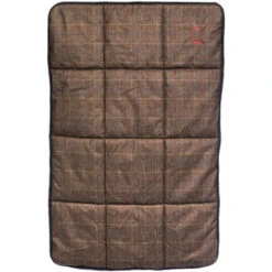 2023 Baleno Printed Tweed Dog Bed 942BB8 - Check Brown