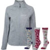 2023 Dublin Womens Reese Jacket With FREE 3 Pack Socks 101840501004094097 - Pewter / Grey Melange Flags -Equestrian Clothing Sales 202320Dublin20Womens20Reese20Jacket20320Pack20Socks20Bundle2010184050100409409720 20Pewter20Grey20Melange20Flags20Main.700x700