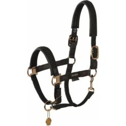 2023 Eskadron Platinum Halter Double Pin Plait Headcollar 420139821290 - Black