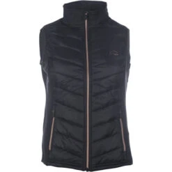 2023 HKM Womens Equine Sports Hybrid Gilet 11369 - Black / Rose Gold