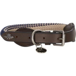 2023 HV Polo Franka Rope Dog Collar 3404093510 - Navy / Beige
