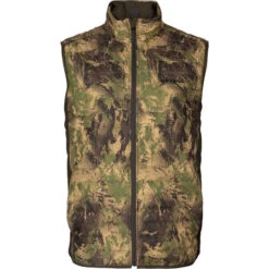 2023 Harkila Mens Deer Stalker Camo Reversible Packable Waistcoat 1201150 - Willow Green / AXIS MSPForest