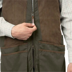 2023 Harkila Mens Rannoch HSP Shooting Waistcoat 110117178 - Willow Green Colour Willow Green -Equestrian Clothing Sales 202320Harkila20Mens20Rannoch20HSP20Shooting20Waistcoat2011011717820 20Willow20Green20Close20Up.700x700