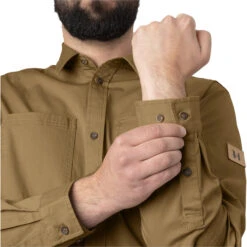 2023 Harkila Mens Trym Skjorte Long Sleeve Shirt 140113653 - Antique Sand -Equestrian Clothing Sales 202320Harkila20Mens20Trym20Skjorte20Long20Sleeve20Shirt2014011365320 20Antique20Sand20Close20Up.700x700