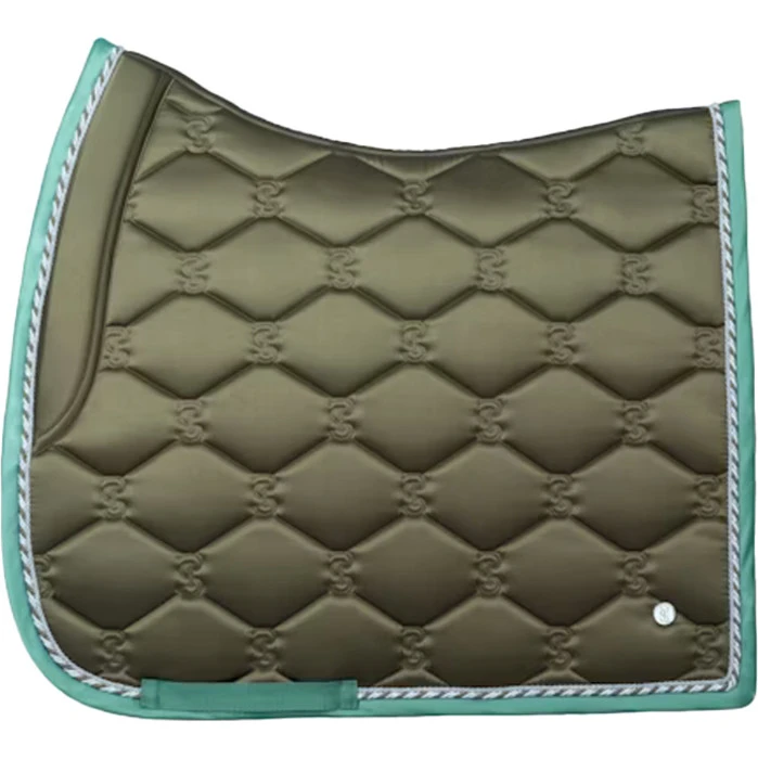 2023 PS Of Sweden Signature Dressage Saddle Pad 1110-040 - Olive Colour Olive 3 2023 PS Of Sweden Signature Dressage Saddle Pad 1110-040 - Olive Colour Olive