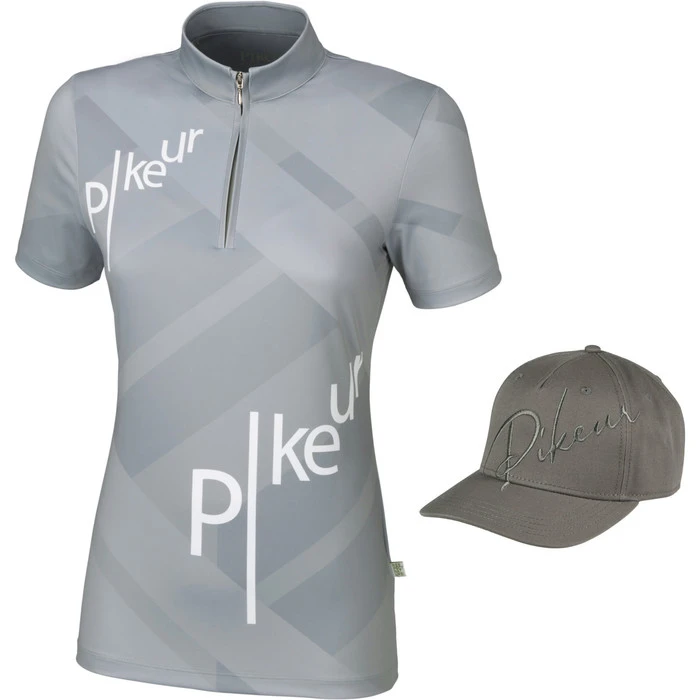2023 Pikeur Womens Jeany Top & Get Womens Cap For £10 Bundle - Moongrey / Grey 3 2023 Pikeur Womens Jeany Top & Get Womens Cap For £10 Bundle - Moongrey / Grey