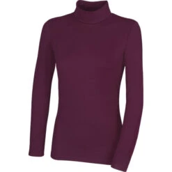 2023 Pikeur Womens Rollneck Top 428900 - Mulberry Colour Mulberry
