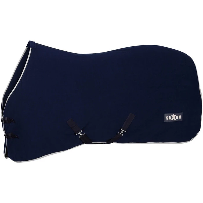 2023 Saxon Defiant Fleece Standard Neck Horse Rug 1011728 - Navy / White 3 2023 Saxon Defiant Fleece Standard Neck Horse Rug 1011728 - Navy / White