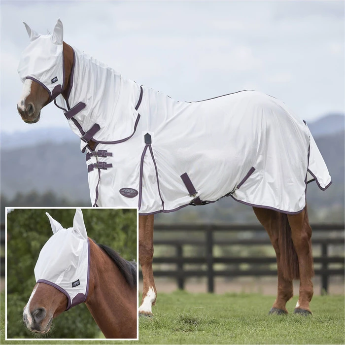 2023 Weatherbeeta Comfitec Essential Fly Rug With FREE Fly Mask WFRFM2 - Grey / White / Maroon 3 2023 Weatherbeeta Comfitec Essential Fly Rug With FREE Fly Mask WFRFM2 - Grey / White / Maroon