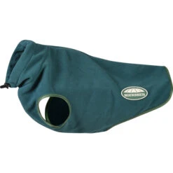 2023 Weatherbeeta Green-Tec Fleece Zip Dog Coat 1021808 - Dragonfly Blue / Bottle Green